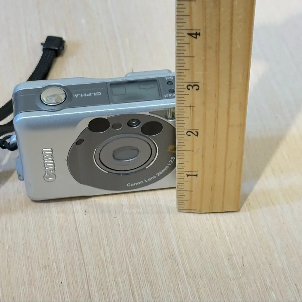 Canon Elph Jr Point & Shoot APS Film Camera 26mm f2.8(UNTESTED) No Battery-Read!